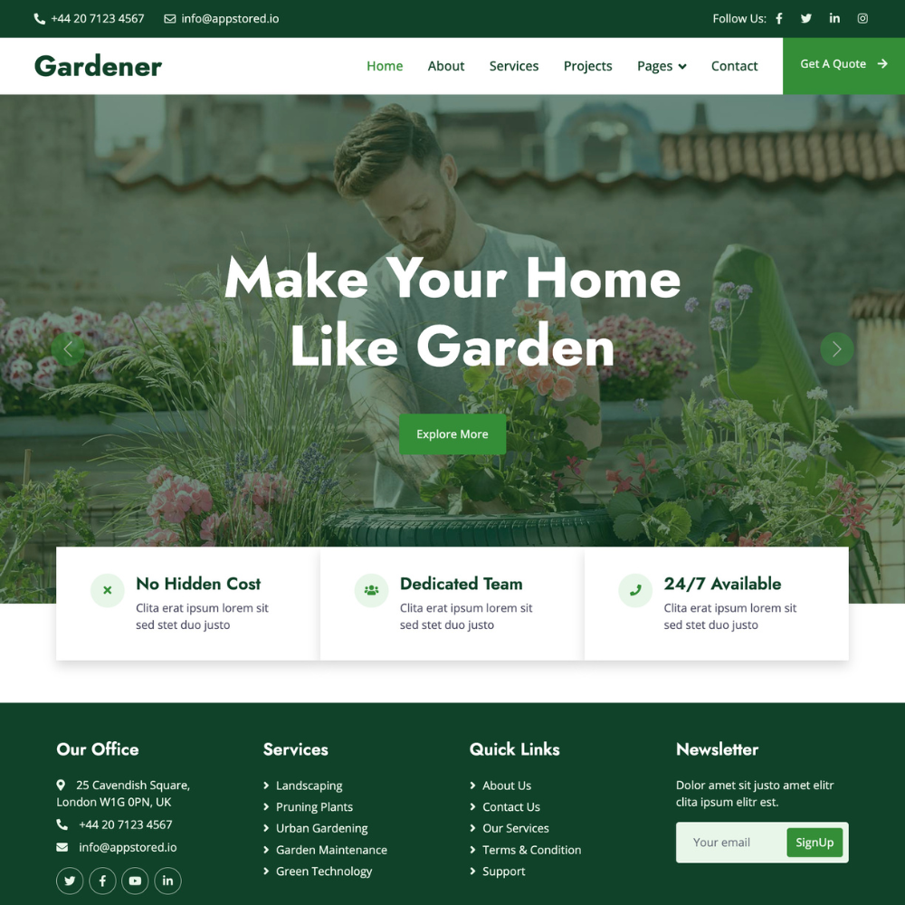 Gardener Website